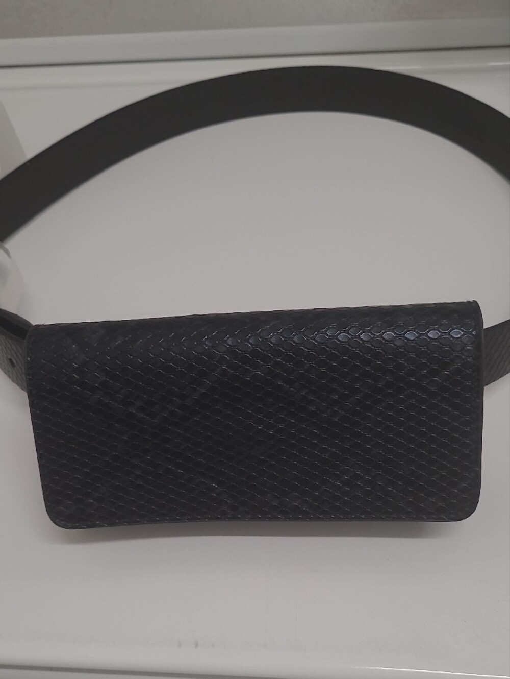 Jessica Simpson Black Slim Belt with Purse